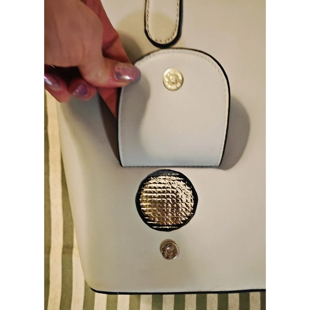 Porto Vino Gray Vegan Leather Wine Carrier Purse Tote